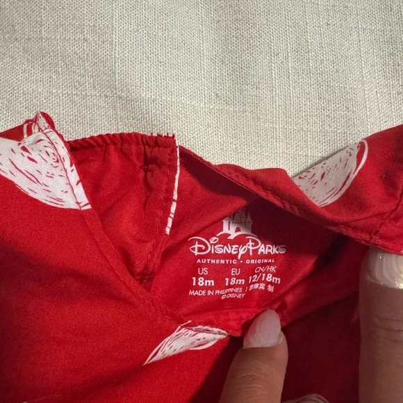 Disney Red and White Minnie Mouse Dress - Picture 3 of 3